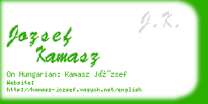 jozsef kamasz business card